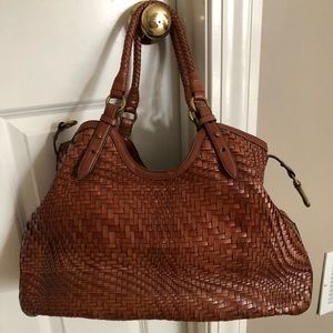 Cole Haan woven tote handbag